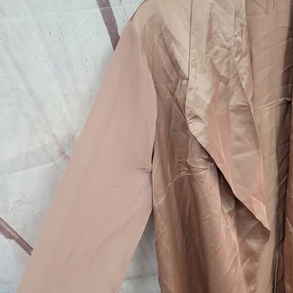 Hot Miami Styles Medium Rose Gold Long Robe - Picture 3 of 10
